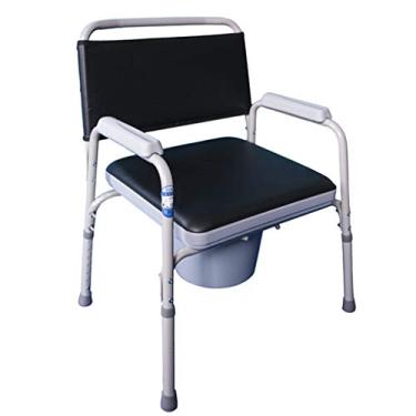 Imagem de WYNSJDBB Assento para mulheres grávidas, aço inoxidável, espesso, cadeira, vaso sanitário, cadeira de banheiro dobrável, banco de vaso sanitário, para idosos