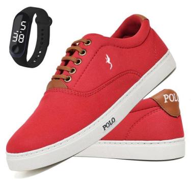 Imagem de Tênis Spatenis Masculino Leve em Lona Com Relógio Digital do 37 ao 46 