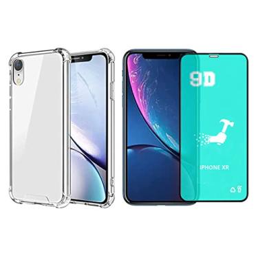 Imagem de Kit Capinha Antichoque + Película Compatível com Gel Iphone XR
