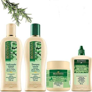 Imagem de Kit Bio Extratus Jaborandi pequeno (sh+cond+mas+tônico) - BioExtratus