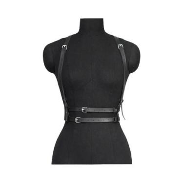 Imagem de Cinto De Moda Feminino Em Couro Com Suspensórios Góticos, Corset Linge