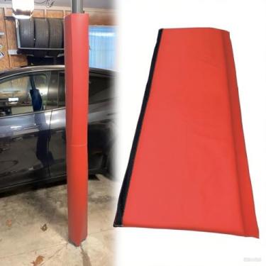 Imagem de Almofadas de mastro Gara vermelho verde azul - proteção de porta de veículo de 6,5 m, 1,5 m de altura, acolchoamento de porão comercial e doméstico, almofada de impacto de coluna de cesta de basquete