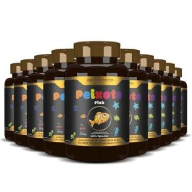 Imagem de 10x PEIXOTE OMEGA 3 KIDS MASTIGAVEL 120CAPS HF SUPLEMENTOS-Unissex