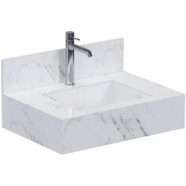 Imagem de Bancada Porcelanato 60cm Napoles Branco - P103391 - COZIMAX