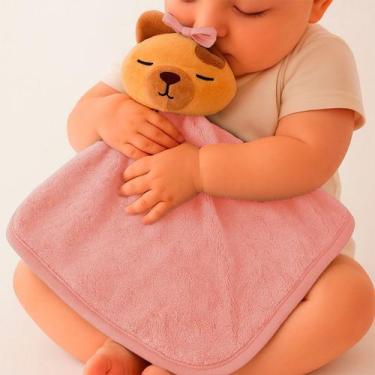 Imagem de Naninha pano paninho infantil para bebes crianças pets fofinho tecido 