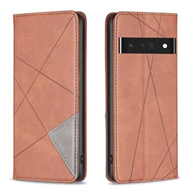 Imagem de YUNCHAO Caixa de telefone Para Google Pixel 7 Pro 5G Prismatic Invisible Magnetic Leather Telefone capa para celular