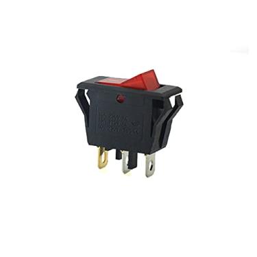 Imagem de Interruptor basculante, 10 peças, interruptor liga/desliga de 32 x 16 KCD3-102N / A2 tipo de navio, interruptor basculante com botão triangular, 3 pinos, duas marchas