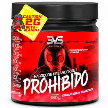Imagem de Pré Treino Prohibido 180g 3VS Original para Energia e Desempenho Máxim
