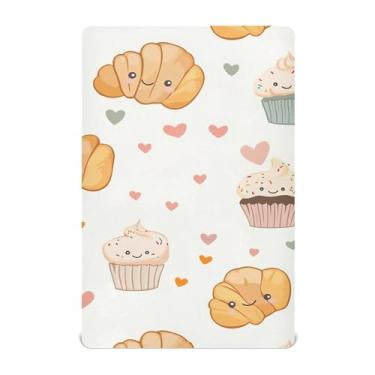 Imagem de xigua Lençol de berço fofo para meninas e meninos, macio e respirável, adequado para berço padrão e cama infantil 71 x 132 cm