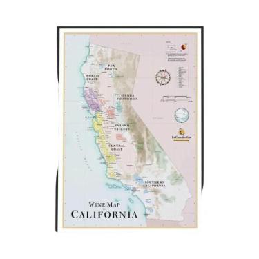 Imagem de Mapa De Vinhos De Bordéus, Espanha, Itália, Pintura Em Tela, Pôster De