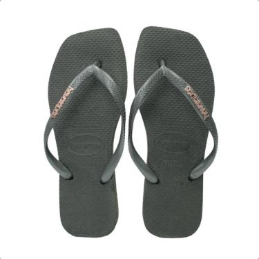 Imagem de Chinelo Havaianas Slim Square Logo Metallic Original Feminino-Feminino