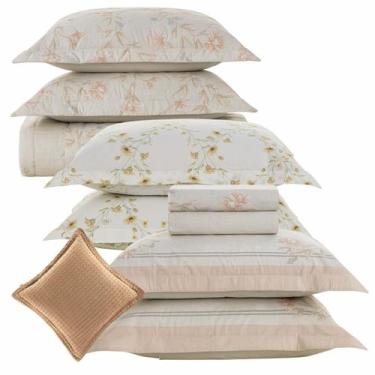 Imagem de Kit Colcha Queen Karsten 10 Peças + Jogo de Lençol 200 Fios 100% Algod