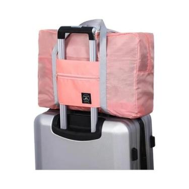 Imagem de Bolsa De Viagem Dobrável De Nylon Leve E De Grande Capacidade, Multifu