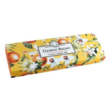 Imagem de Kit Sabonete Giorno Flor de Laranjeira e Vetiver 3x100g - Giorno Bagno