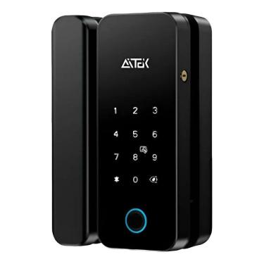 Imagem de Fechadura Digital Eletrica Biométrica Aitek Cor Preta