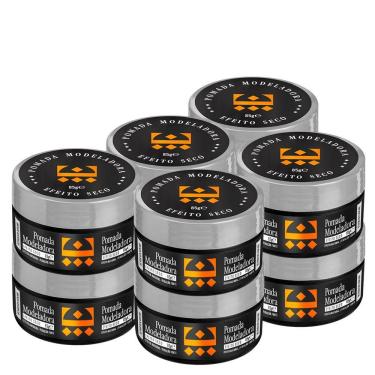Imagem de Kit 10 Pomada Para Cabelo Efeito Seco Embaixador 85G