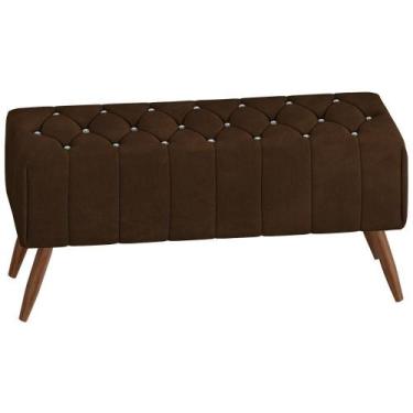 Imagem de Puff Puf Para Sala 100 Cm Pes Madeira Trit Veludo Sl 942 Peer Sl 942 -