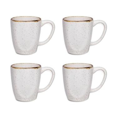 Imagem de Conjunto 4 Canecas Xìcaras Café Chá Ryo Maresia 260ml Oxford Porcelanas