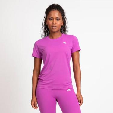 Imagem de Camiseta Adidas OTR Base 3S Feminina Roxa, P