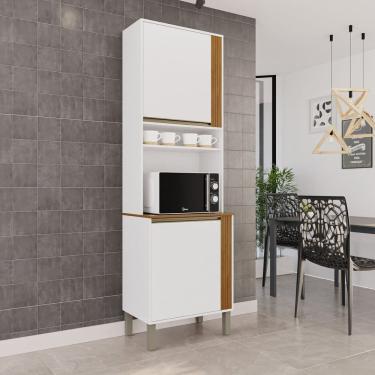 Imagem de Armário Paneleiro Torre Quente Pérola Branco/ Cinamomo