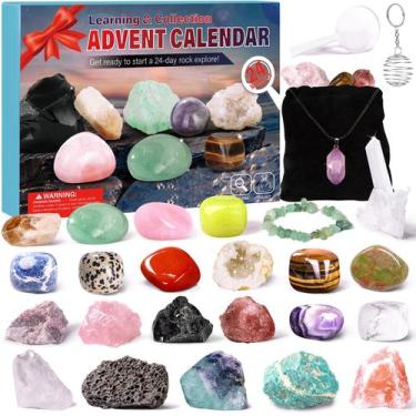Imagem de Calendário do Advento zeerliki Crystal 2024 com pedras e acessórios
