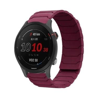 Imagem de Pulseira Esportiva Magnética De Silicone 22mm 20mm Para COLMI P81 P71 