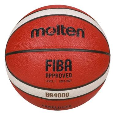 Imagem de Bola De Basquete Molten Fiba Approved T7, Laranja, Branco, Único