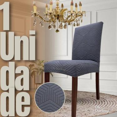 Imagem de Escocesa - Capa de Cadeira Linha Gold - Cinza - OK Darling