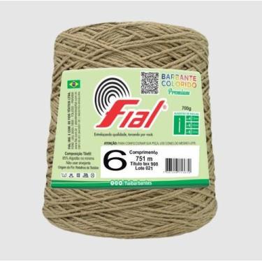 Imagem de Kit 6 Barbantes Fial Nº6 700 Gramas, 34 Chocolate