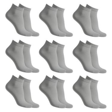 Imagem de Kit 6 Pares Meias de Algodão Classic Cano Curto Casual Lisa Unissex So