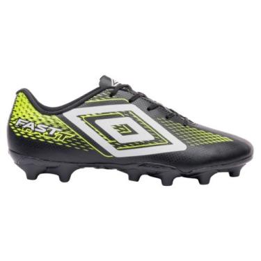 Imagem de Chuteira Campo Umbro Fast Ii Original - Adulto, 42, Preto, Verde, Masc