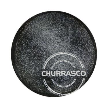 Imagem de Prato Raso Tramontina Churrasco Carbon Em Porcelana Decorada 25 Cm Tramontina