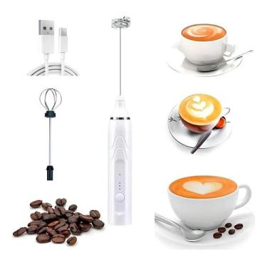 Imagem de Mixer Portátil Tomate SRQ-018 Branco USB Aço Inoxidável Rápido