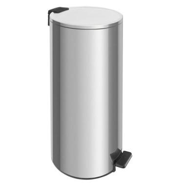 Imagem de Lixeira Loop Aço Inox Polido Balde Interno e Pedal 30 Litros - Tramont