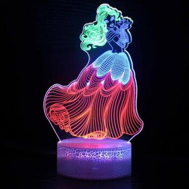 Imagem de Luz noturna LED 3D que muda de cor para crianças e belezas - Yiweisai