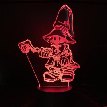 Imagem de Luz noturna LED 3D Final Fantasy Black Mages com mudança de cor - Yiwe