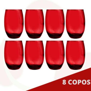 Imagem de Copo Vidro 450ml Redondo California Jogo com 8 - PRATICASA, Bellagio