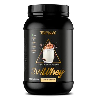 Imagem de Whey Protein Gold 3W Topway 900G Concentrado Iso E Hidro-Unissex