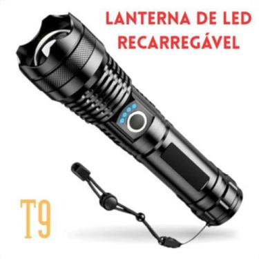 Imagem de Lanterna T9 LED Alta Intensidade Alcance Longo - Lanterna Tática Led R