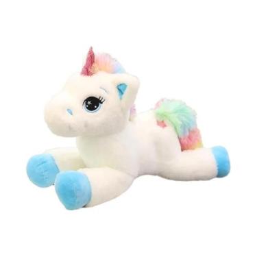 Imagem de Brinquedo De Pelúcia Unicórnio Arco-Íris De 16/24/32 Polegadas, Animal