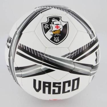 Imagem de Bola Vasco Estádios 24 Campo Branca e Preta - Sportcom, 05