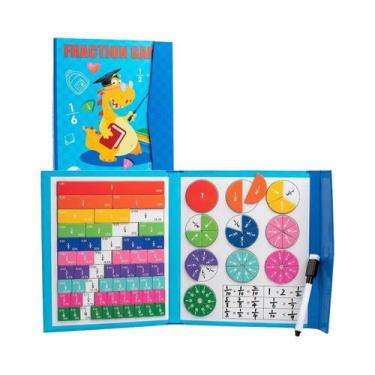Imagem de Quebra-Cabeças Magnéticos De Frações Montessori, Brinquedos Educativos