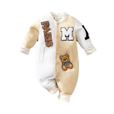 Imagem de Macacão De Bebê Moderno Com Desenho Animado, Manga Longa, Roupa De Bei