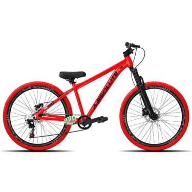 Imagem de Bicicleta Aro 26 Absolute Nero 5 Tamanho 15 1V, Vermelho, Vmaxx preto 