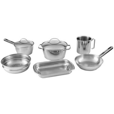 Imagem de Jogo de Panelas Tramontina Inox 6 Peças 65660/283 Allegra, Prata, 6