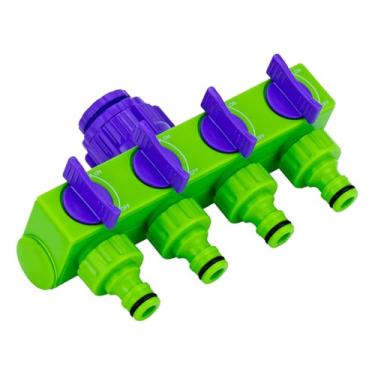 Imagem de DISTRIBUIDOR DE AGUA COM 4 DERIVACOES 1/2-3/4, AJUSTAVEL/