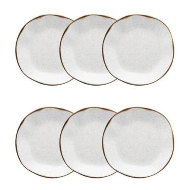 Imagem de Conjunto de 6 Pratos Fundos Oxford Ryo Maresia Porcelana
