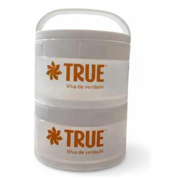 Imagem de Porta whey duplo + porta cápsula transparente true source