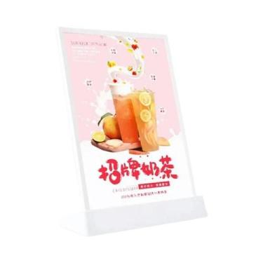 Imagem de Placa De Exibição De Menu A4 Em Acrílico Luminescente Para Lista De Pr