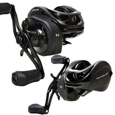 Imagem de Carretilha Pesca Pesada Pesqueiro Black Tamba Bg Drag 12kg Lado:Direit